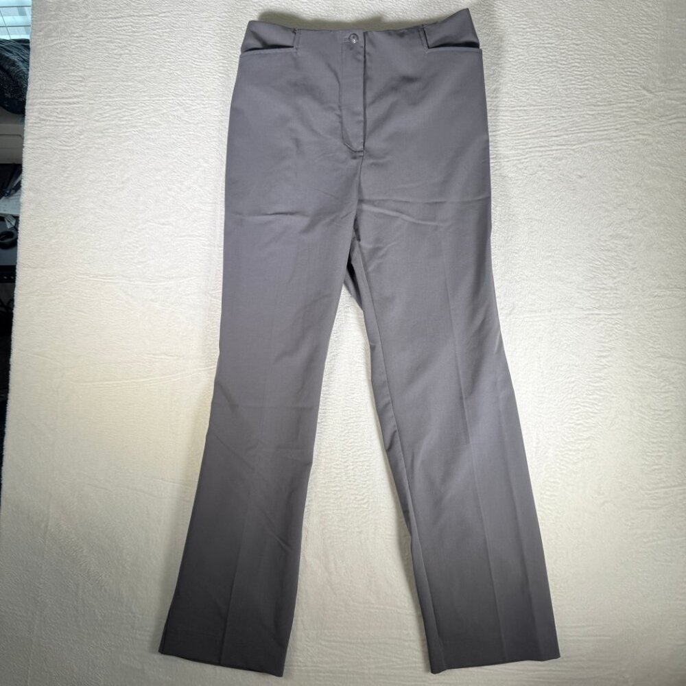 Appleseeds Pants Womens Gray Trousers Straight Leg Career Office‎ Size 12 NWOT